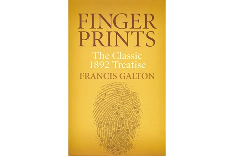 yellow book with fingerprints title